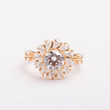 Bague Or-Line en plaqué or avec une finition dorée