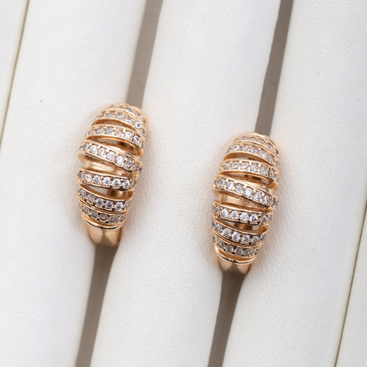 Boucles d'oreilles Éclat d’Or en plaqué or