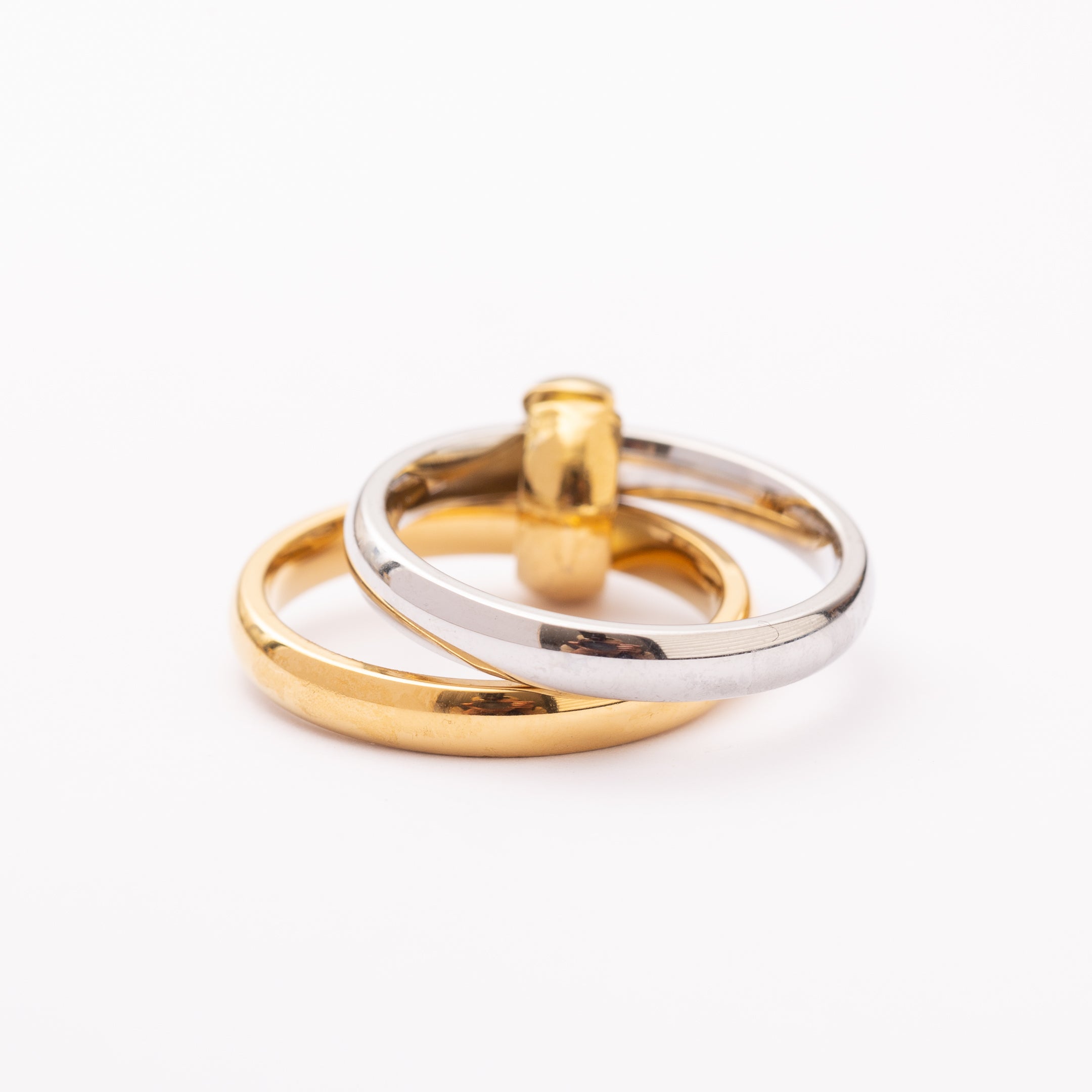 Bague Alliance Doublée en acier inoxydable garantie