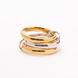 Bague Alliance Triplée en acier inoxydable garantie