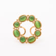 Bague Liaison en acier inoxydable garantie - Pierre Œil du chat vert