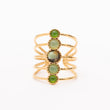 Bague Liaison en acier inoxydable garantie - Pierre Turquoise Africaine
