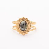 Bague Liaison en acier inoxydable garantie - Pierre Turquoise Africaine