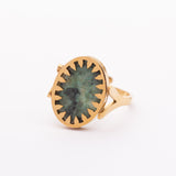 Bague Liaison en acier inoxydable garantie - Pierre Turquoise Africaine