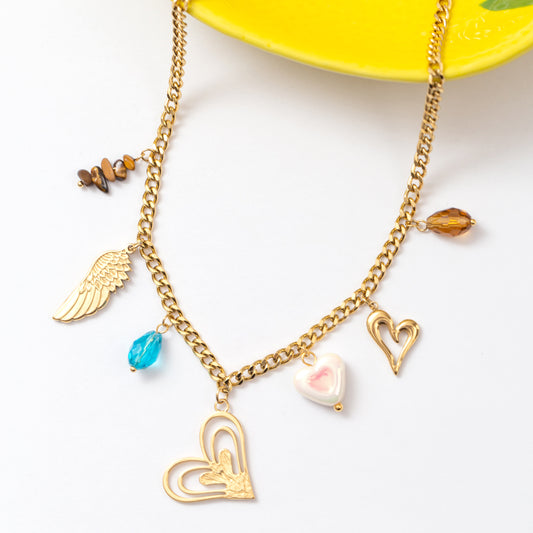 Collier en acier tendance pour cet été