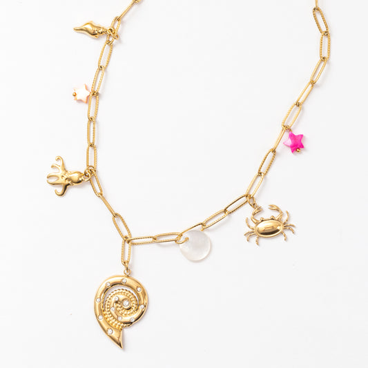 Collier en acier tendance pour cet été