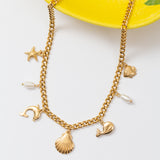 Collier en acier tendance pour cet été