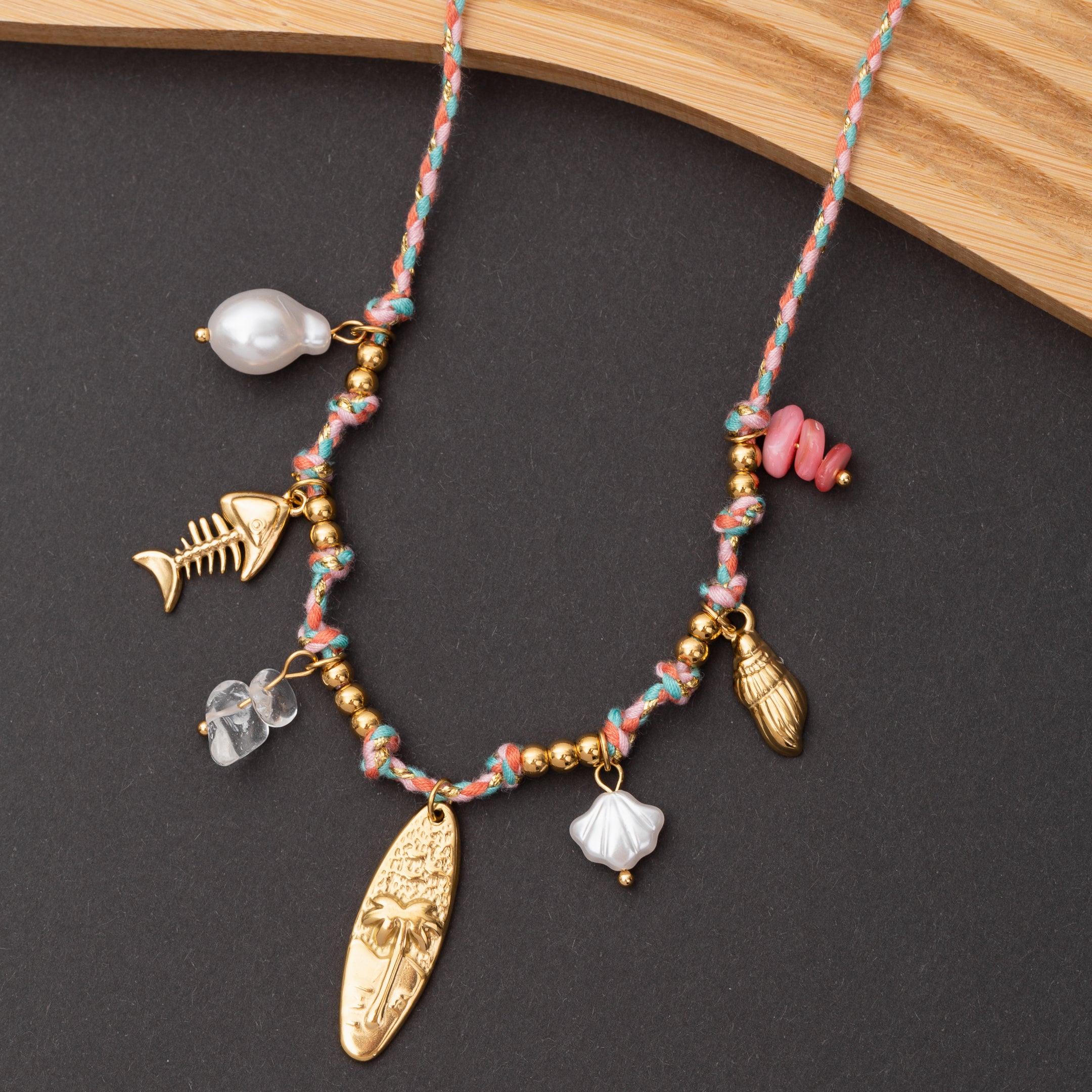 Collier Malibu en acier inoxydable garanti Été 2026