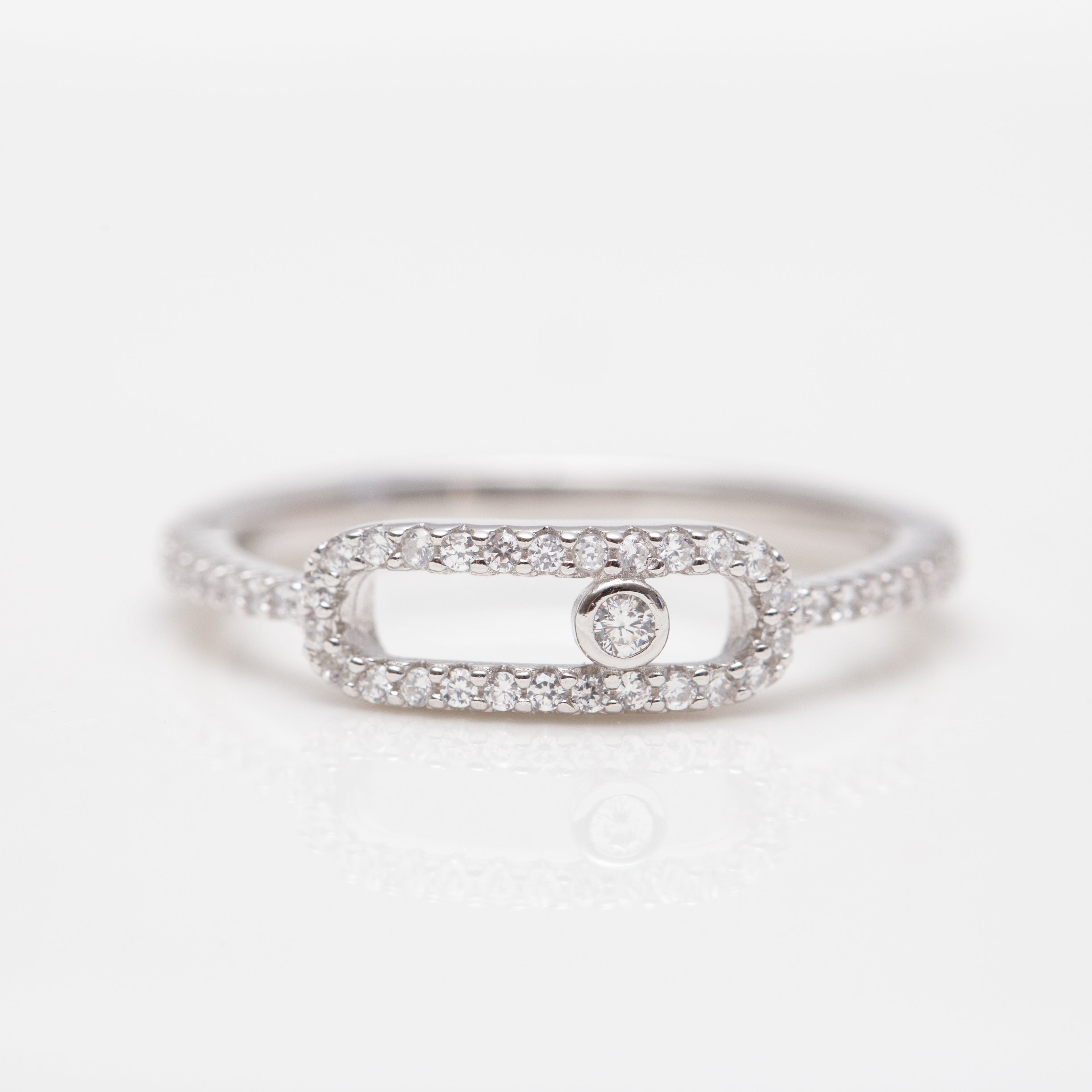 Bague Argent Rhodié tendance