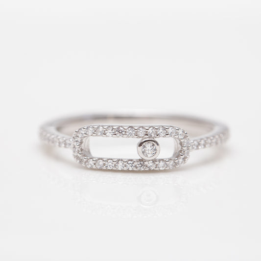 Bague Argent Rhodié tendance