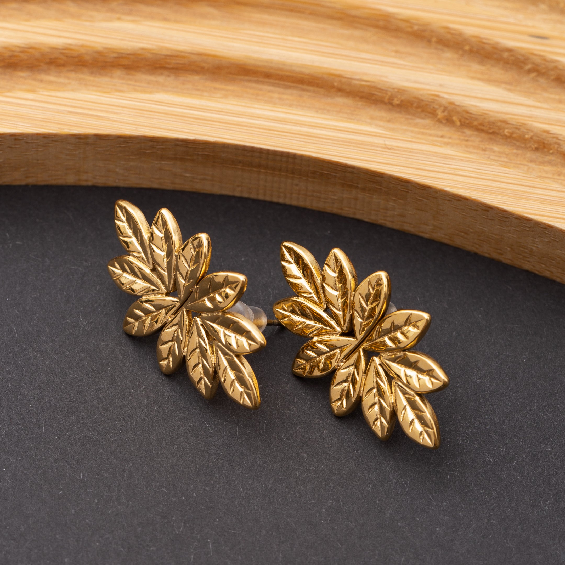 Boucles d'oreilles Athéna en acier inoxydable, qualité garantie