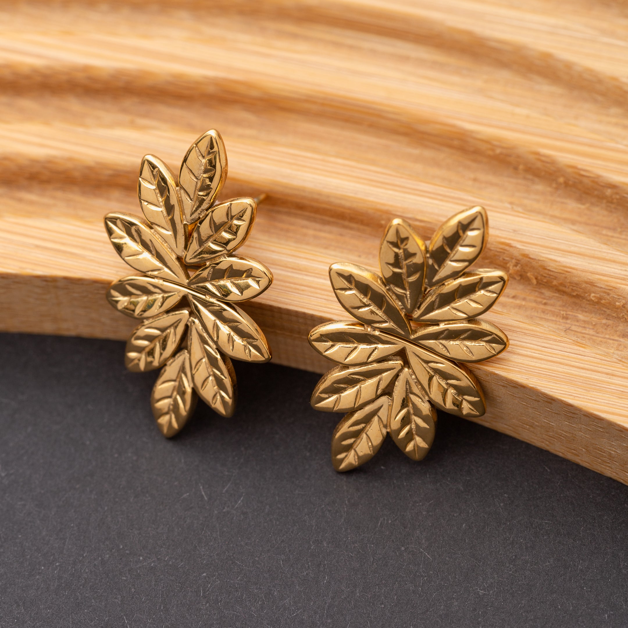 Boucles d'oreilles Athéna en acier inoxydable, qualité garantie