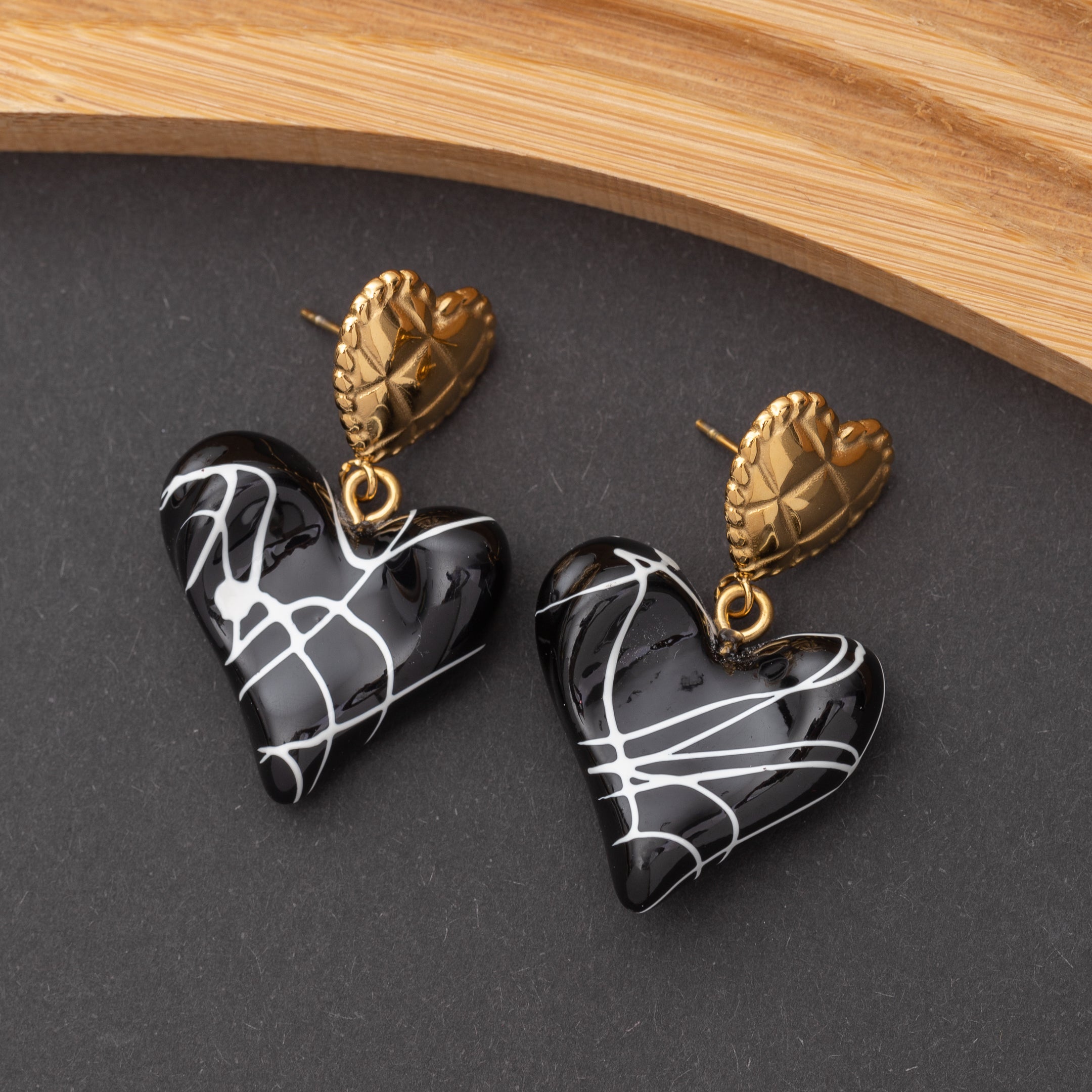 Boucles d'oreilles en acier inoxydable, qualité garantie