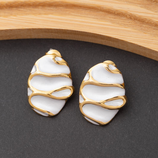 Boucles d'oreilles en acier inoxydable, qualité garantie