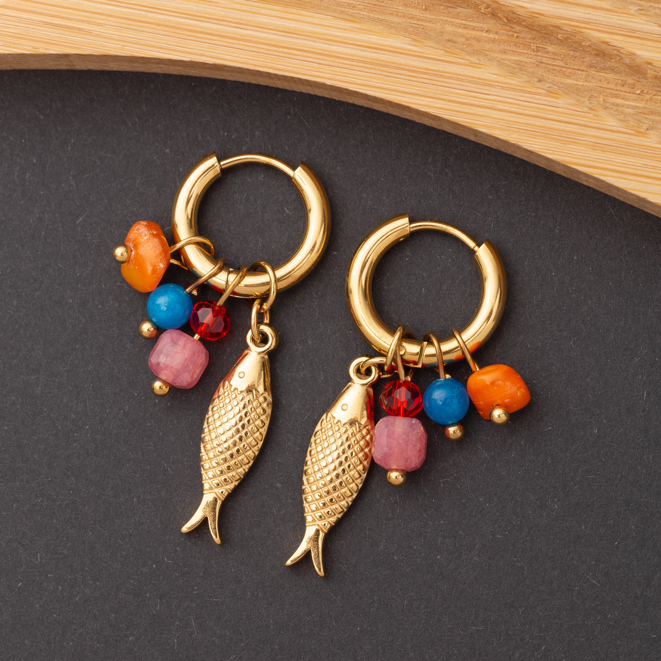 Boucles d'oreilles en acier inoxydable, qualité garantie