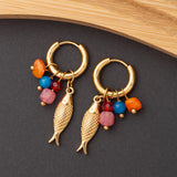 Boucles d'oreilles en acier inoxydable, qualité garantie