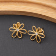 Boucles d'oreilles Petalia en acier inoxydable, qualité garantie