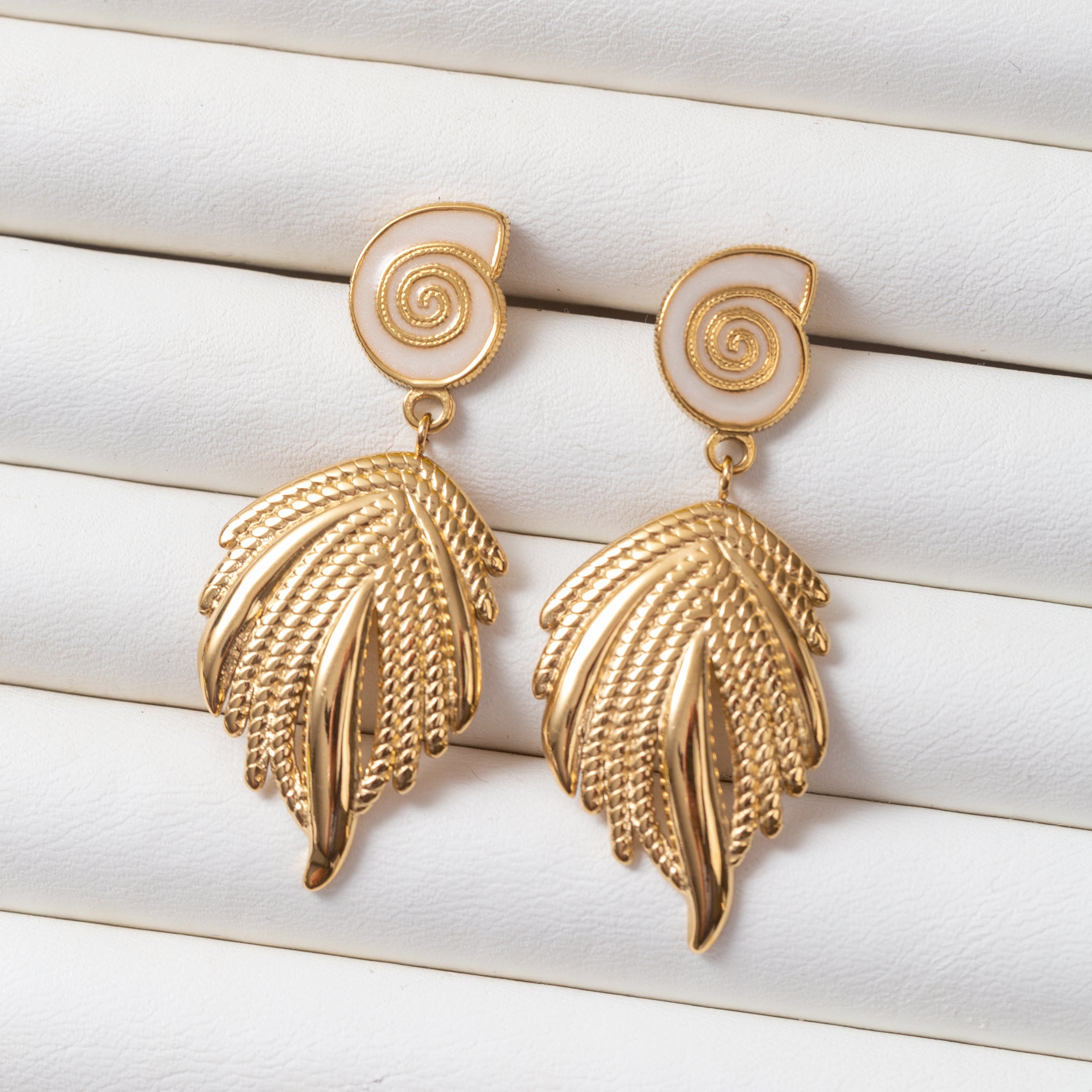 Boucles d'oreilles en acier