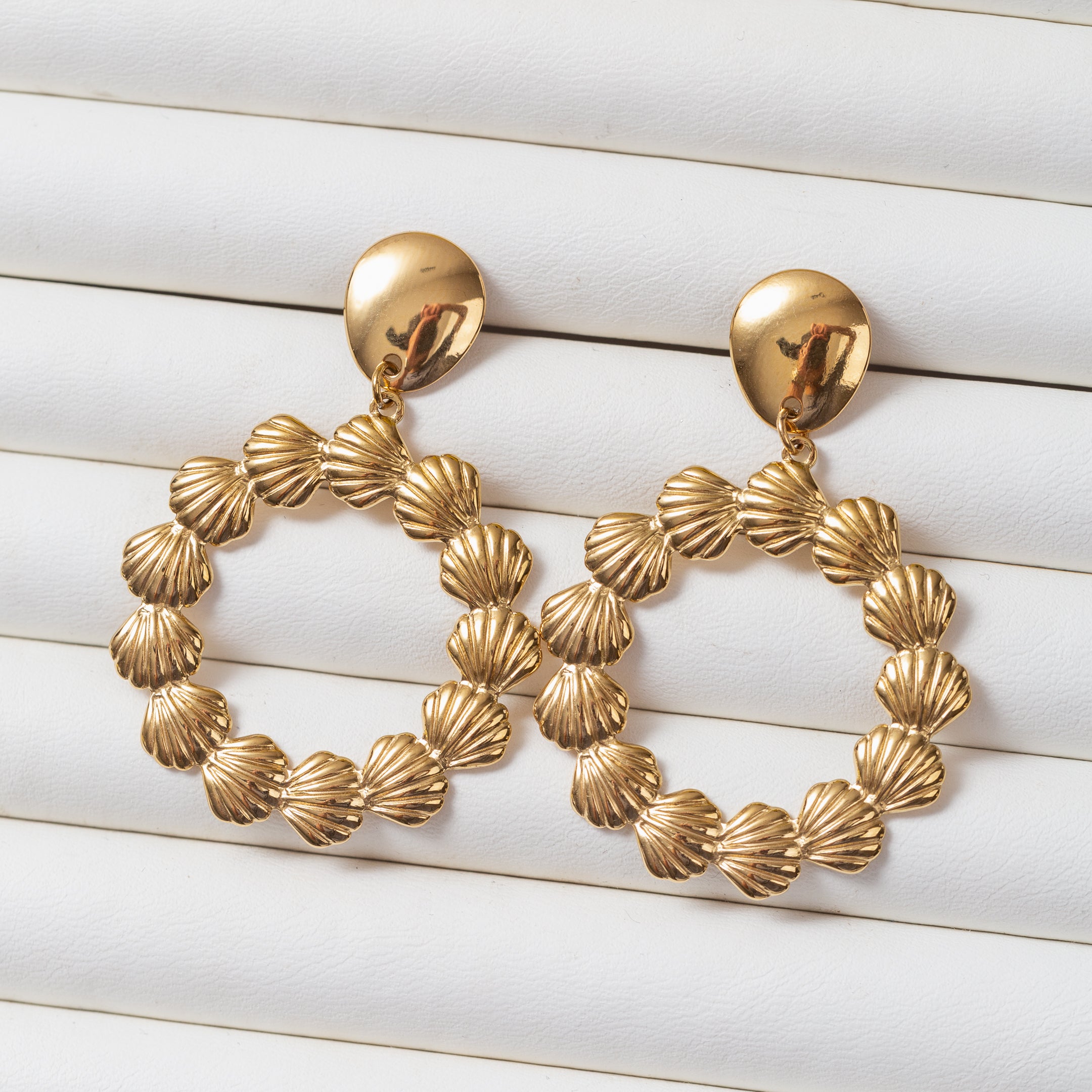 Boucles d'oreilles en acier