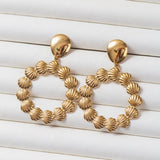Boucles d'oreilles en acier