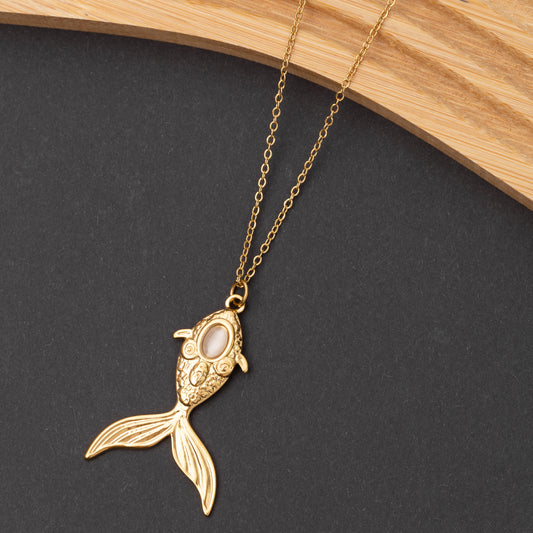 Collier Fish en acier inoxydable garanti - Été 2026