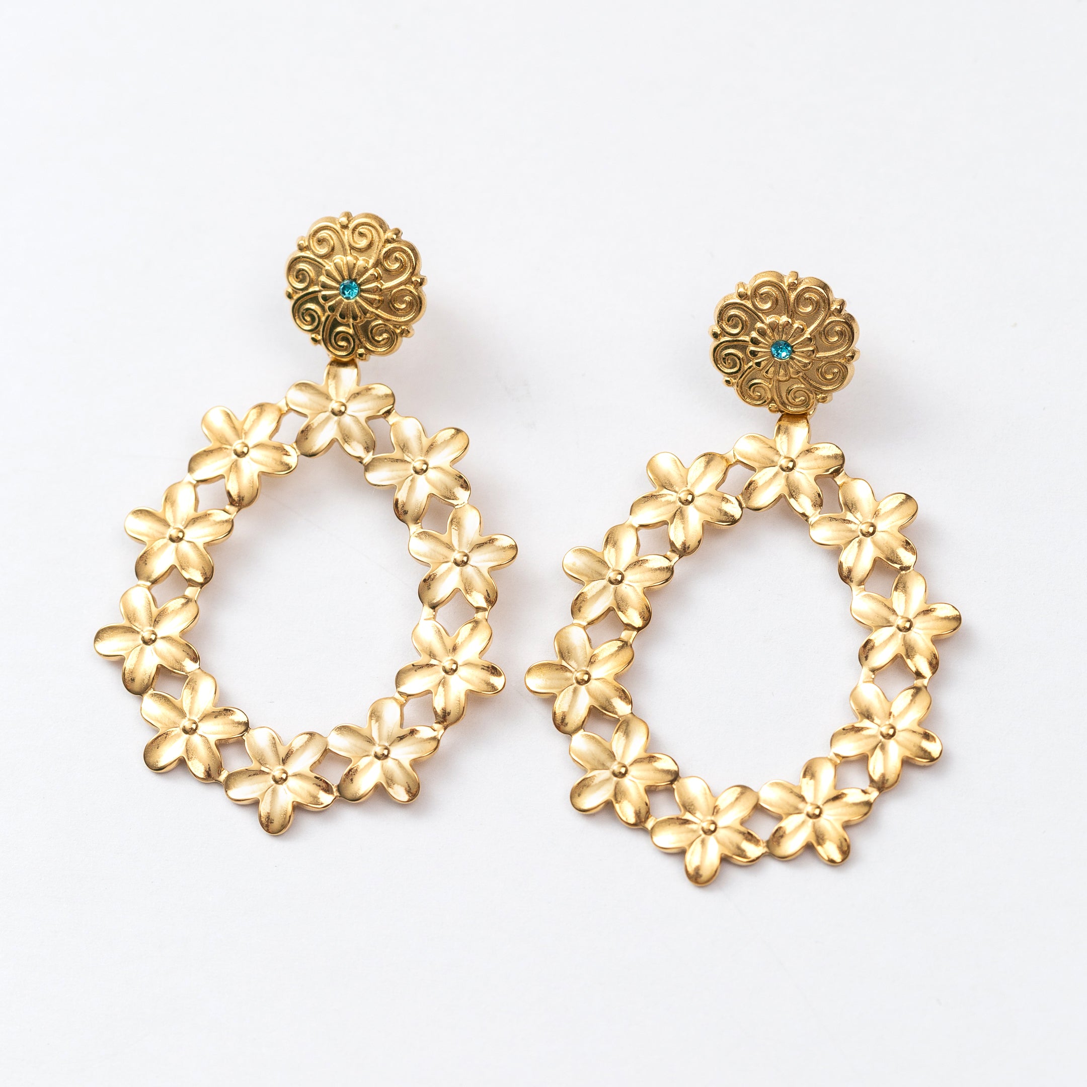 Boucles d'oreilles en acier tendance