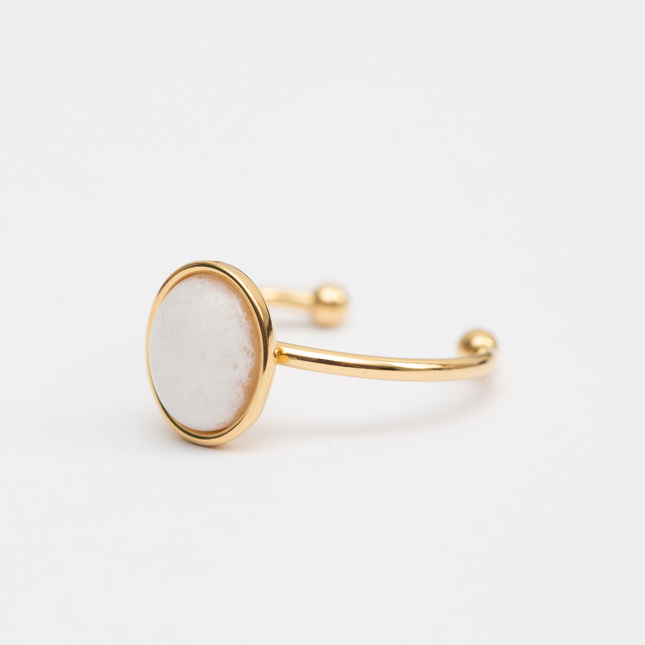 Bague en acier tendance - Taille standard