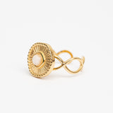 Bague en acier tendance - Taille standard