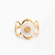 Bague en acier tendance - Taille standard