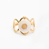 Bague en acier tendance - Taille standard