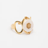 Bague en acier tendance - Taille standard