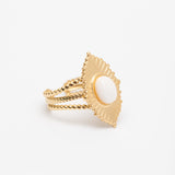 Bague en acier tendance - Taille standard