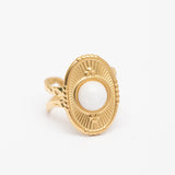 Bague en acier tendance - Taille standard