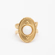 Bague en acier tendance - Taille standard