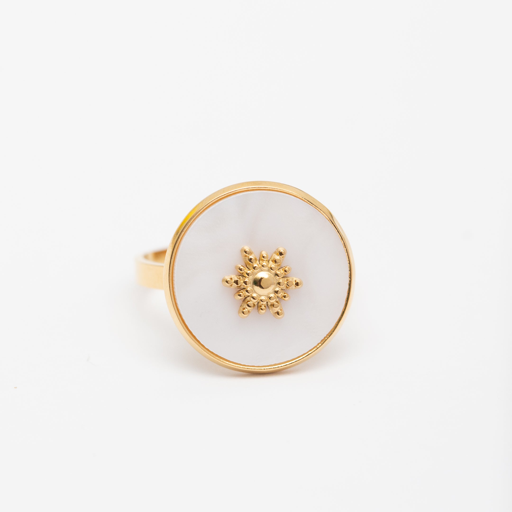 Bague en acier tendance - Taille standard
