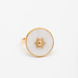 Bague en acier tendance - Taille standard