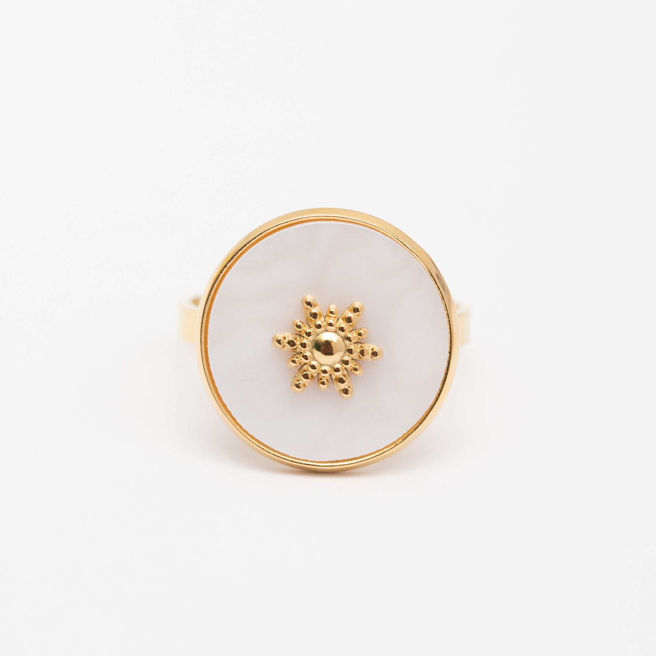 Bague en acier tendance - Taille standard