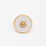 Bague en acier tendance - Taille standard