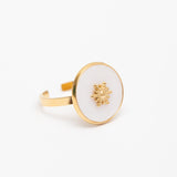 Bague en acier tendance - Taille standard