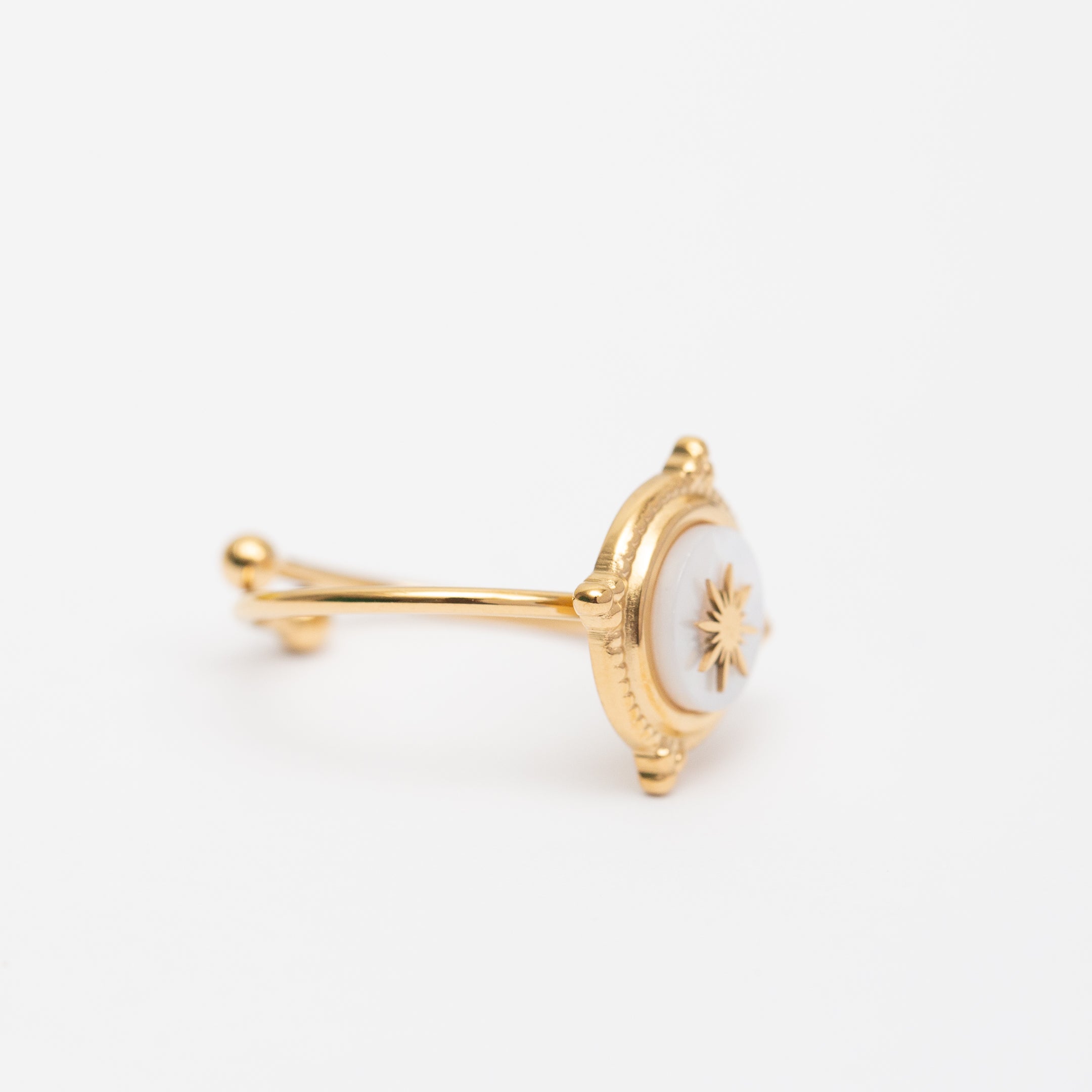 Bague en acier tendance - Taille standard