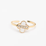 Bague en acier tendance - Taille standard