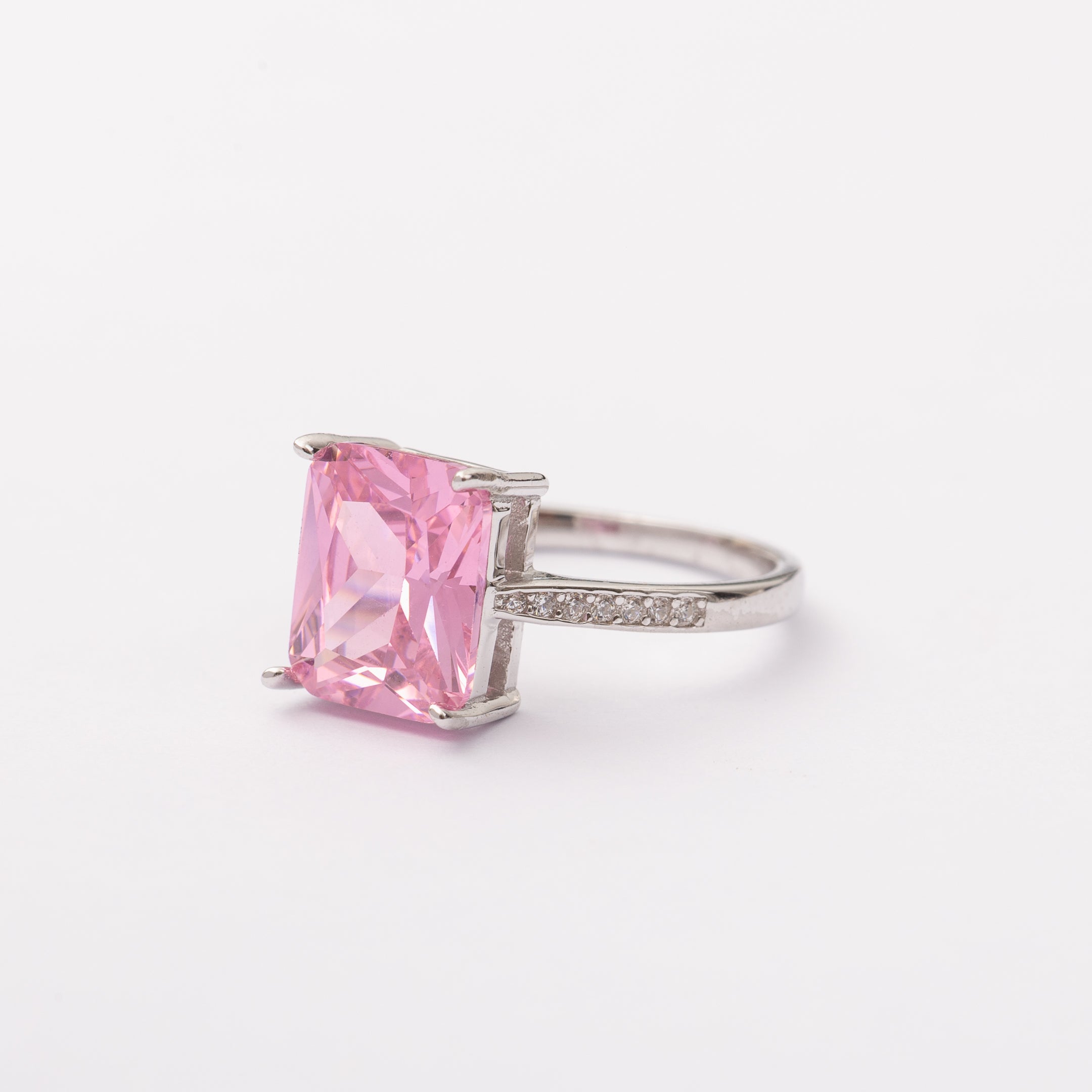 Bague Rosea en argent rhodiée garantie