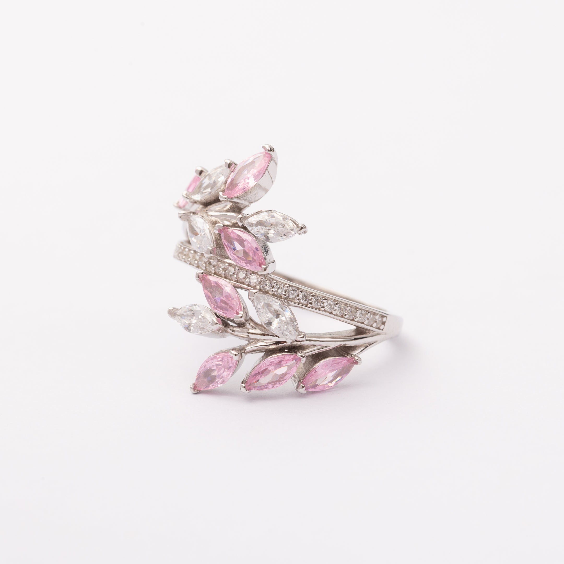 Bague Rosalie en argent rhodiée garantie