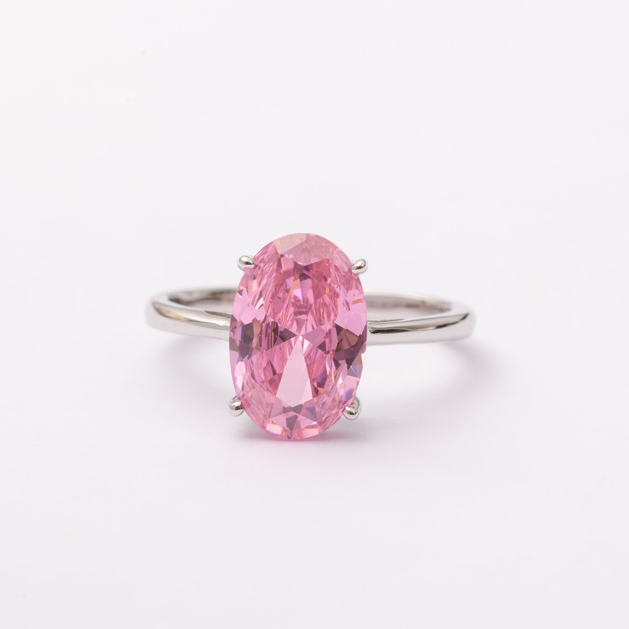Bague Pink en argent rhodiée garantie
