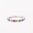 Bague Lumiris en argent rhodiée garantie