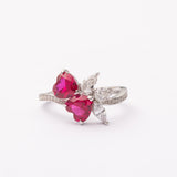Bague Amorina en argent rhodiée garantie