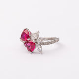 Bague Amorina en argent rhodiée garantie