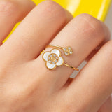 Bague en acier tendance - Taille standard