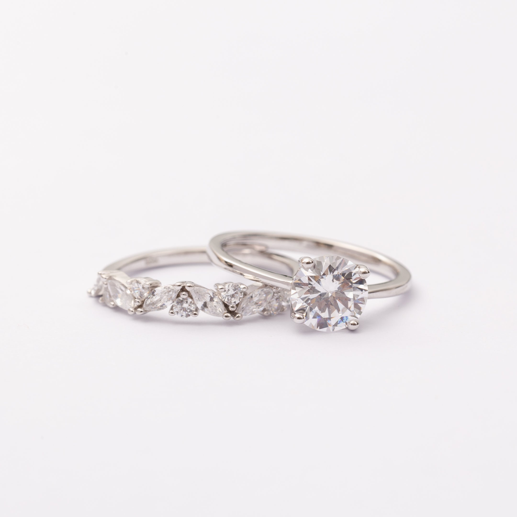 Bague Lunaire en argent rhodiée garantie
