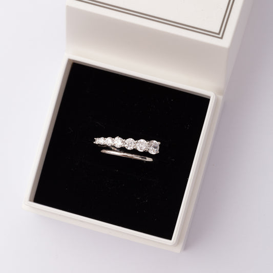 Bague Victoire en argent rhodiée garantie